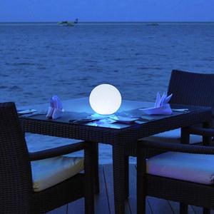 充电遥控桌灯酒吧餐厅咖啡厅桌面氛围装饰创意圆球形月球led夜灯
