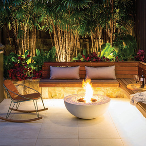 ecosmart 户外真火壁炉庭院火盆花园围炉景观独立取暖篝火mix