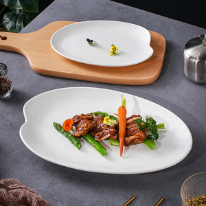 凉菜冷菜盘高档酒店专用盘子造型用品厨房特色私房菜餐具陶瓷浅盘