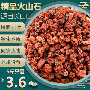 天然火山石红火山岩颗粒石头造景多肉兰花石专用营养土火山铺面石