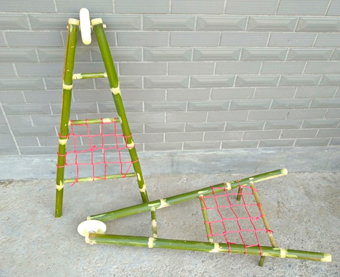 小推车竹子玩具