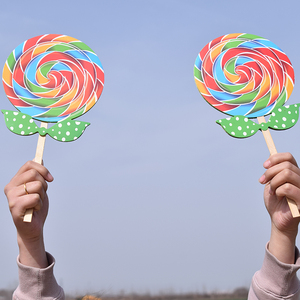 学校运动会开幕式入场创意道具幼儿舞蹈手拿器械操棒棒糖活动玩具