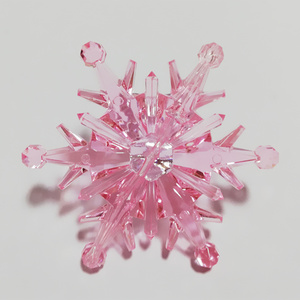 彩色水晶雪花挂件