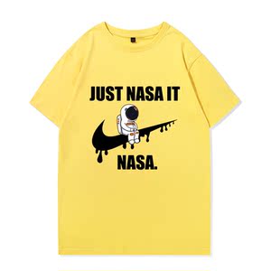 官网耐克韩版nasa联名justdoit太空人宇航员短袖t恤男潮牌潮流纯