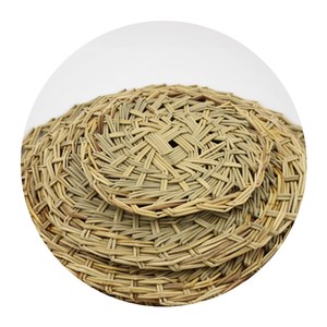 黄一府手工编织大小草家用垫子蒸笼竹木小笼包子馒头蒸格垫布a69