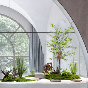 camlly113813959淘宝禅意原生态风水微景观假山可养鱼循环流水造型