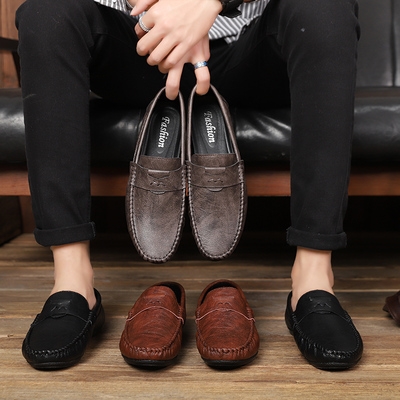 社会人个性豆豆鞋男