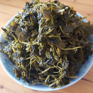 崇明新品农家特色草头盐齑金花菜咸菜自家新鲜腌制