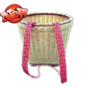 750人付款淘宝背篼竹编竹箕贴花双肩拉花竹蔑编织收1纳筐学校小背篓