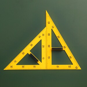 高端用尺规具圆塑料三角板量角器装规数学教套教u师演示用教奢华