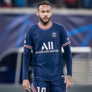 欧冠21-22赛季巴黎主场球衣梅西内马尔姆巴佩足球服男cv7851-411