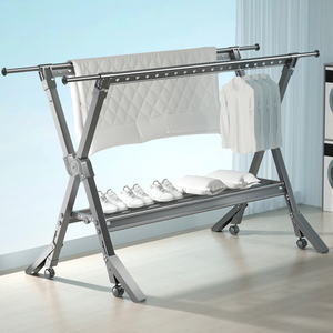 tb94148228淘宝伸缩晾衣架室外墙阳台户外推拉晒衣架铝合金晾衣杆