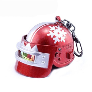 绝地求生圣诞三级头真的吃鸡绝生求地玩具铁质3级头盔金s属r模型