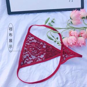 一根绳丁字裤女一根线细带女士女生蕾丝内裤性感火辣诱惑学生无痕