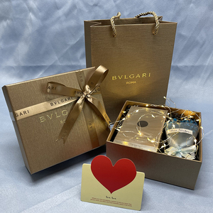 专柜原版宝格丽香水纸袋礼品袋购物袋香水盒手提袋礼品盒包装袋子