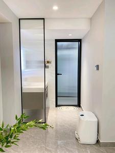 全国定做卫生间干湿分离艺术长虹玻璃门屏风洗淋浴房半隔断网红款