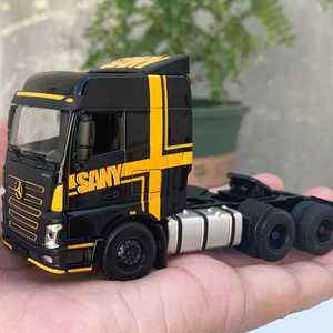 原厂1:64 三一sany 牵引车英杰版拖头合金重卡工程车模型车载摆o