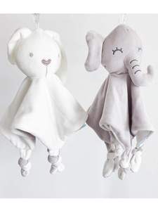 手帕安抚用品bbsky婴儿巾新生儿玩偶宝宝毛绒公仔玩具大象兔子