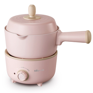 小熊辅食小煮奶锅电煮锅家用小型一体锅蒸煮炒煎分离式宿舍学生锅