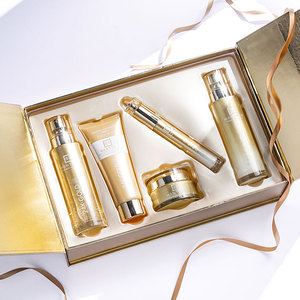李佳琦推荐~金致富勒烯五件套提亮补水护肤品套装保湿水乳套盒