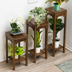 长30宽30高60/76/92cm楠竹复古四方花台实木多肉花盆架阳台花架子