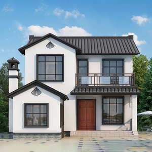 00昌瑞6淘宝中式二层别墅设计图纸农村自建房两层网红建筑施工房屋