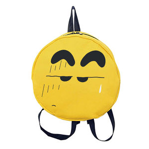 蜡笔小新滑稽脸表情包小背包恶搞卖萌网红二次元周边圆形双肩包
