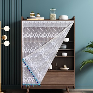 小橱柜拉帘布简易