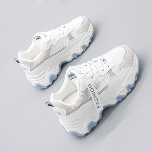 中国李宁跑步鞋运动鞋樱花鞋惟吾厚底老爹女鞋ins潮2021春季新款