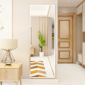 客厅挂壁长方形壁挂卫生间小户型家居贴在墙上的大镜子穿衣镜全身