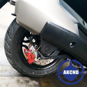 akcnd卡钳改装摩托光阳赛艇lxciting300ct250升级前后轮刹车对四