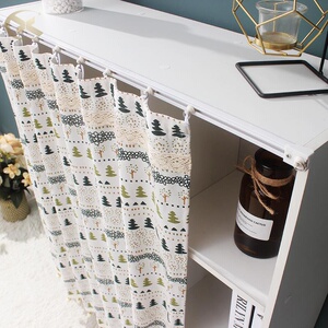 帘子遮挡杂物镜子货架帘布洗衣机柜鞋柜帘档口衣柜帘遮丑帘魔术.