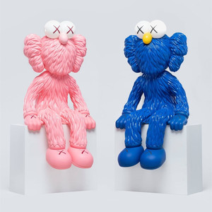 mand kaws 芝麻街联名公仔玩偶娃娃ifs长沙限定手办摆件潮