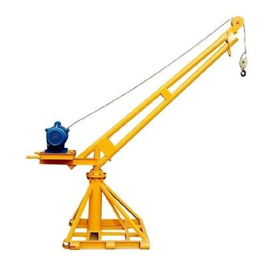 小吊机楼顶自动升降机工地用手动农场起重机家用家庭可移动微型