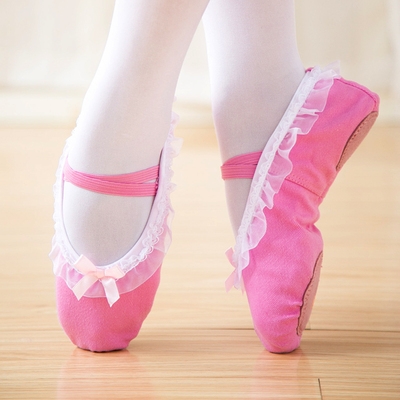 幼儿童大红舞蹈鞋