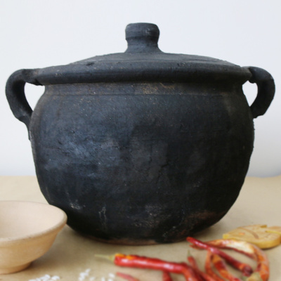 祥云土砂锅 家用黑陶炖锅   明火耐g高温老式汤煲沙锅土锅 包邮