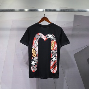 福神21ss 男士满地大渔祭及佛头印花大m短袖t恤休闲宽松圆领纯棉