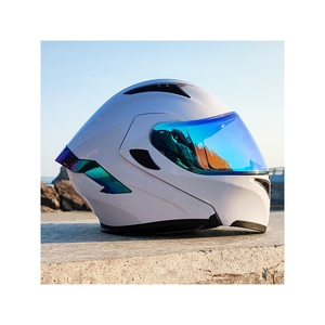野马3C新国标新款摩托车头盔男女揭面盔双镜机车蓝牙半全覆式四季