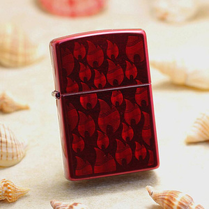 美国原装正l品芝宝防风打火机美版29824红光漆双面火焰火苗