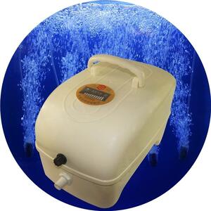 甬旺直流用电增氧机鱼缸交显示充电氧气泵大功率增氧泵卖鱼打氧泵