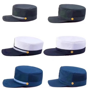 男士夏季帽子常服帽鸭舌帽透气自带刺绣通用夏帽平顶帽