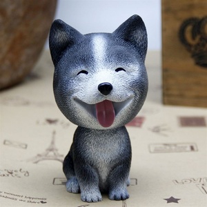 可爱卡通小狗摆设创意m摇头狗摆件柴犬博美泰迪家居饰品车饰