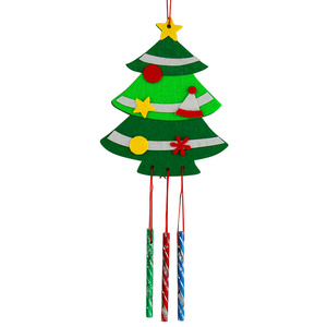 日本购圣诞节不织布风铃儿x童diy手工制作圣诞节装饰幼儿园不织布