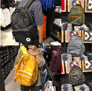 毛豆美国代购 converse匡威 男女同款休闲拉链双肩背包书包