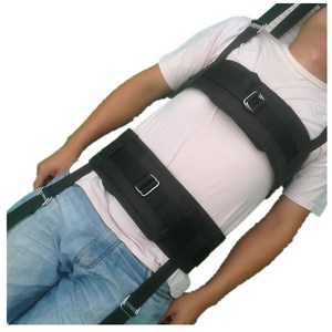 黑色加厚腰椎g牵引带家用脊椎拉伸带腰间盘护腰带牵引器骨盆下拉