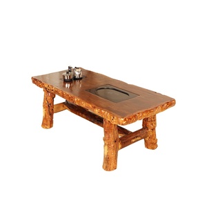 枣木茶桌椅组合中式全实木家具仿古功夫泡茶艺桌子家用茶台带茶盘