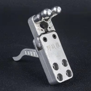 304不锈钢撒放器散放器全金属自动回归位回弹纯钢两轴联动夹弹器