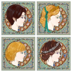 【现货】黑塔利亚aph雪绒花与黄百合奥地利瑞士列支周边套组