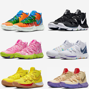 kyrie欧文5代海绵宝宝笑脸奥利奥老友记奶油珊迪白low大童篮球鞋