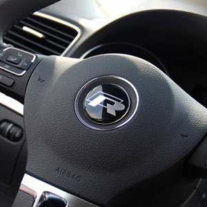 大众方向盘车标贴专用